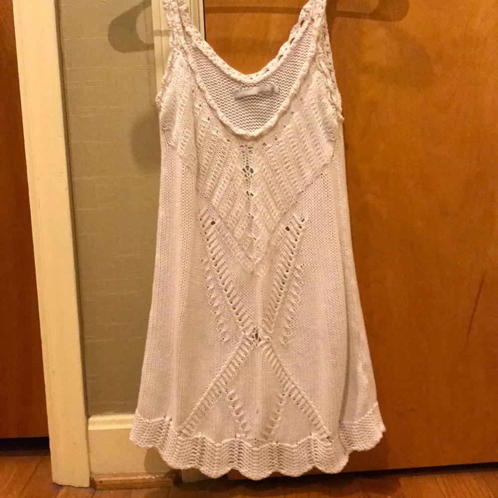 White crochet tank